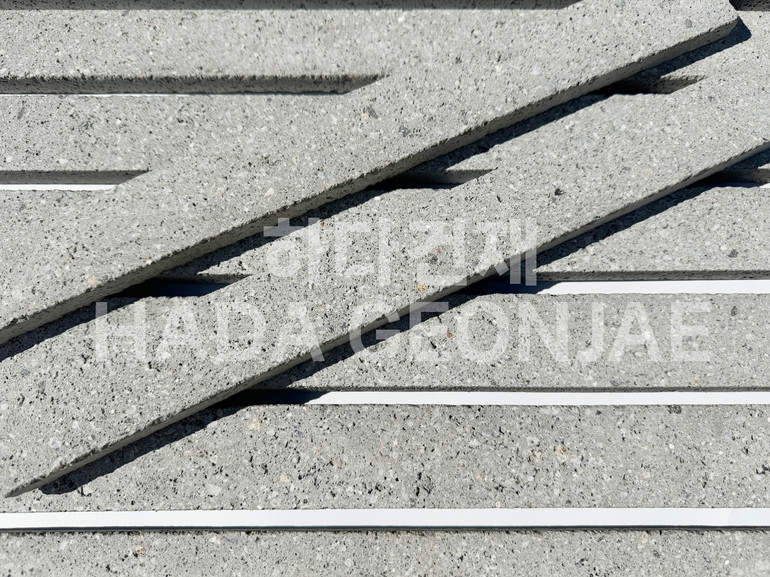 모노타일 500x45x17T 그레이 / 하다건재 와이드벽돌타일