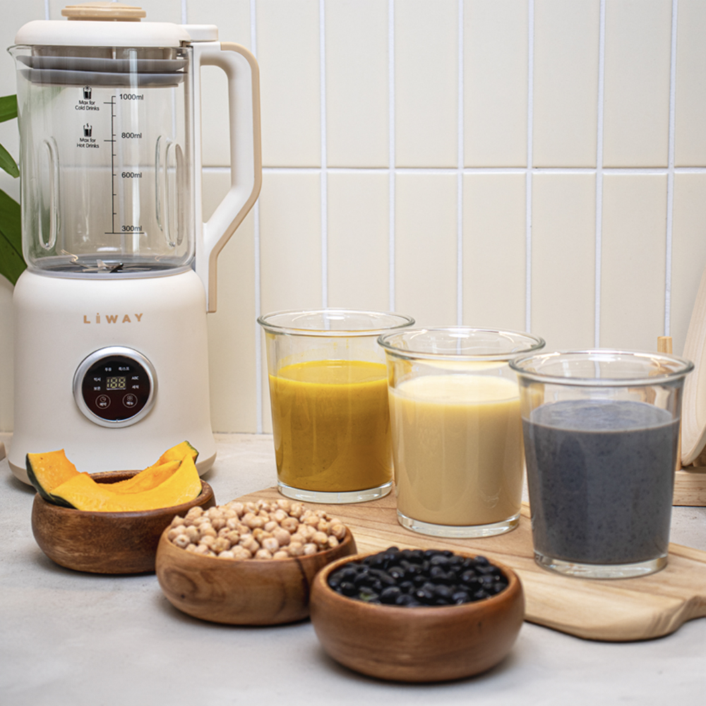두유제조기 두유기 이유식 제조기 죽메이커 콩물기계 유리 1000ml