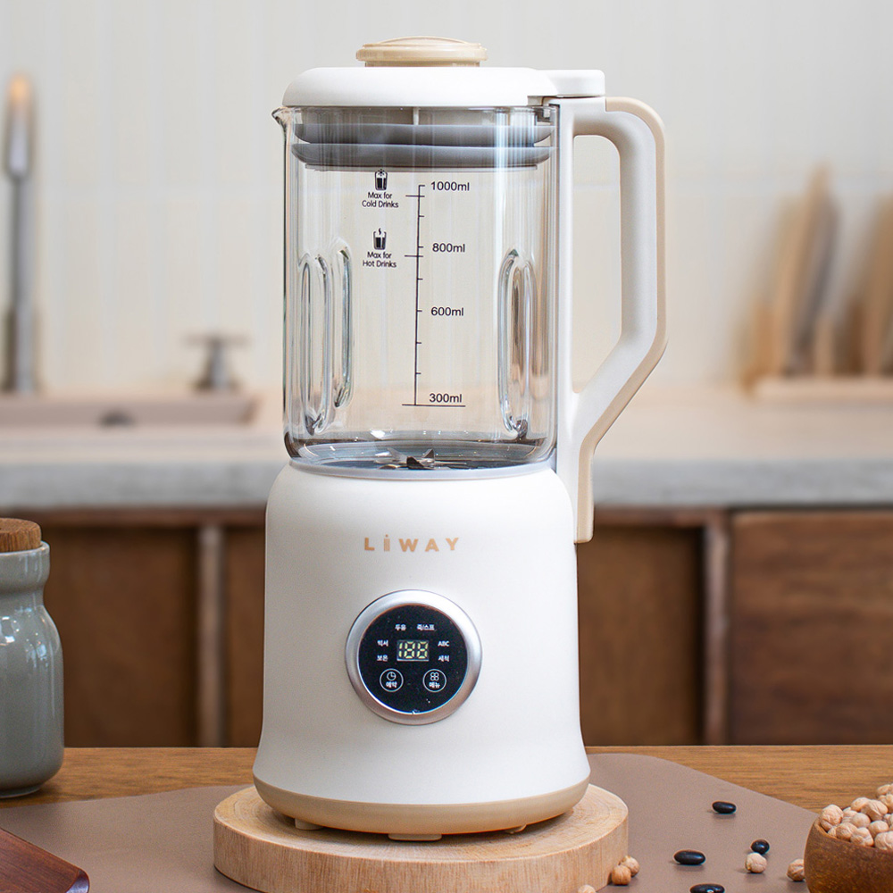 두유제조기 두유기 이유식 제조기 죽메이커 콩물기계 유리 1000ml