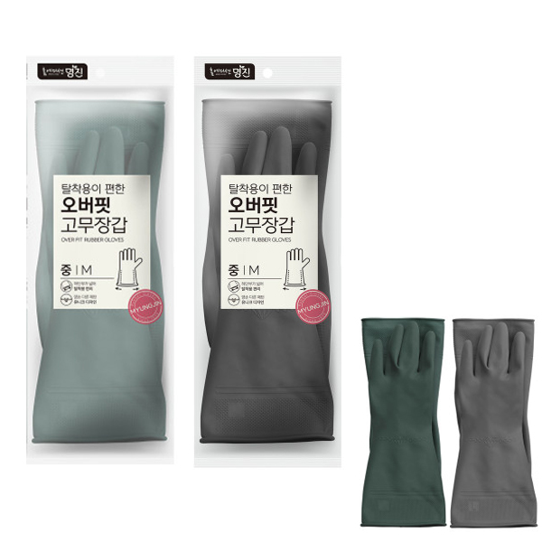 명진 오버핏 고무장갑 1켤레 - 메인 이미지