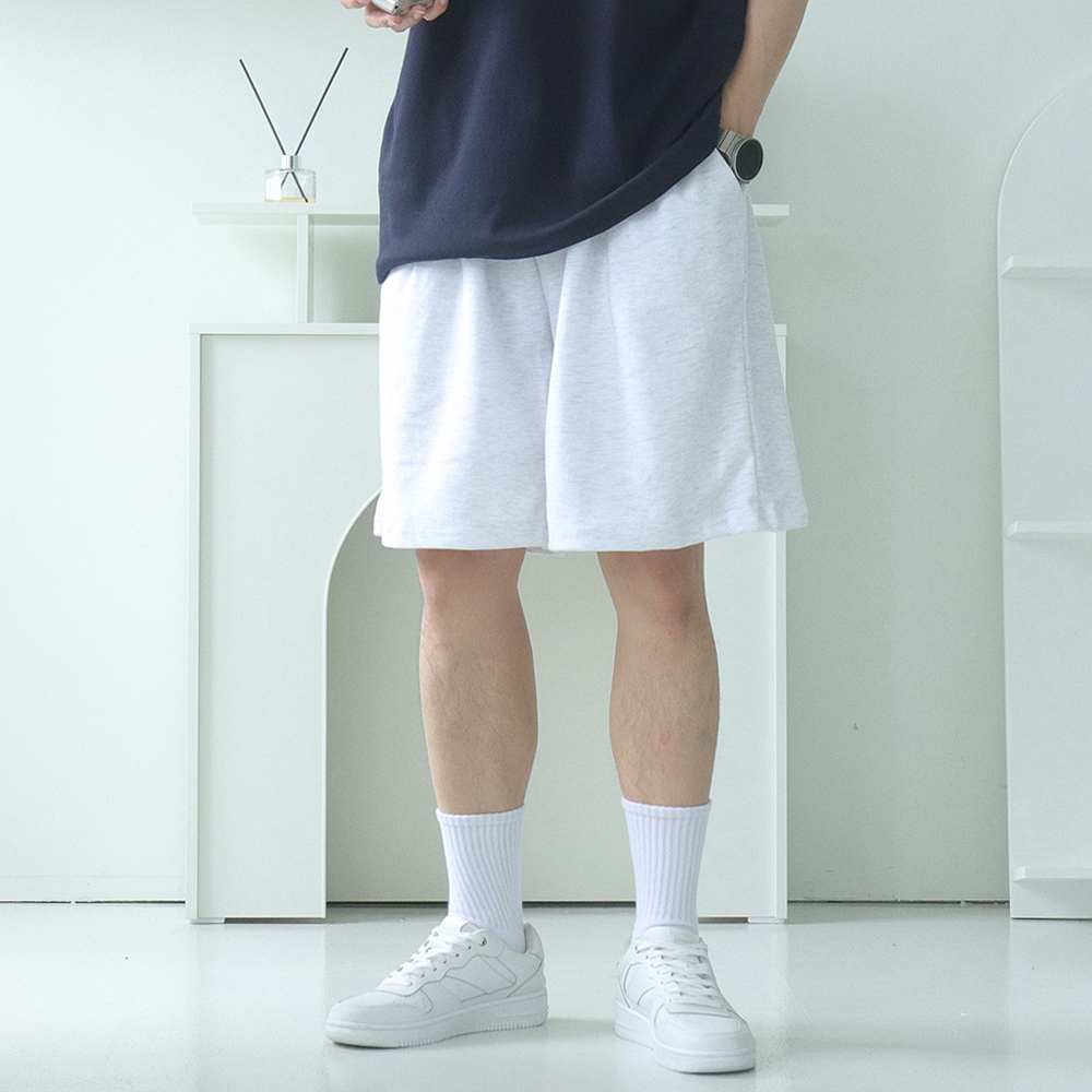 1+1 남자 버뮤다팬츠 밴딩 5부 여름 남자 면 반바지 - 상세 이미지 5