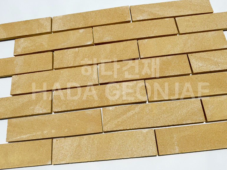 라임스톤 300x70x15T 평스톤 옐로우 / 하다건재 천연석타일