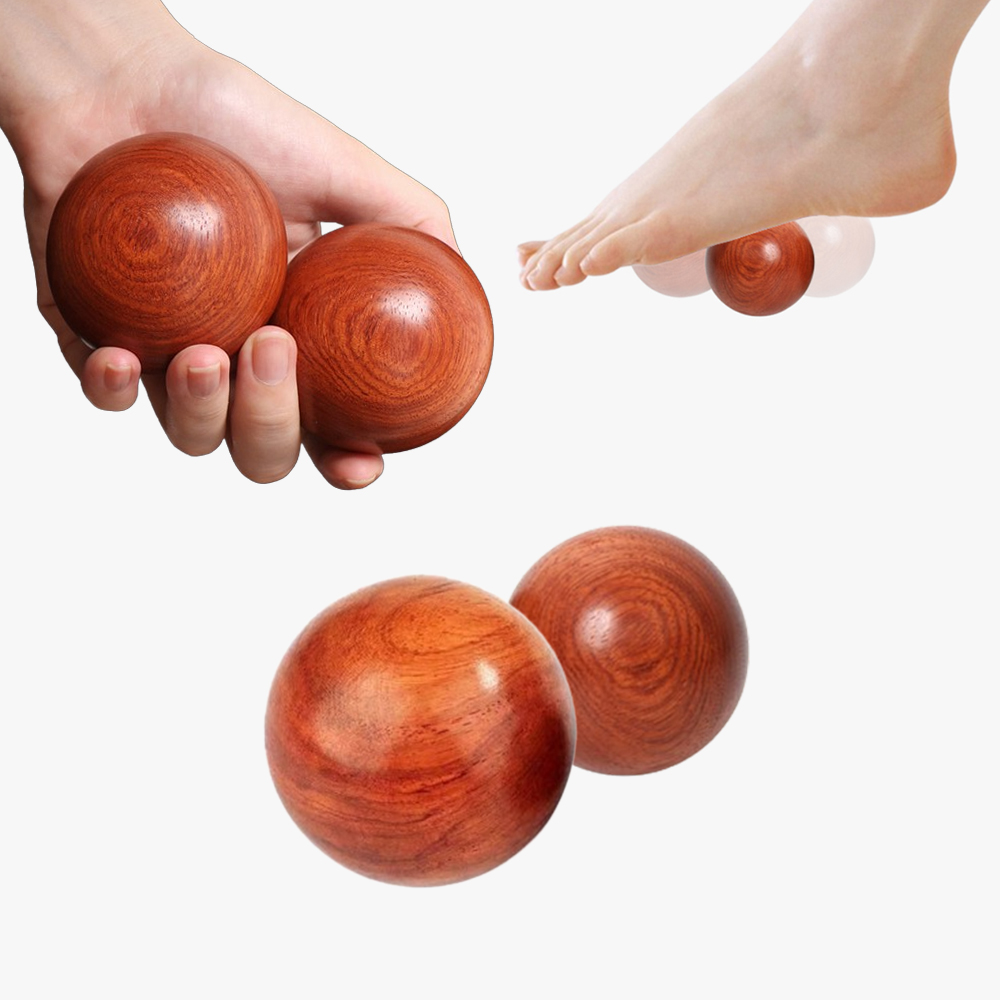 마사지볼 나무 4cm 원목 싱글 라크로스볼 괄사 발바닥 손 지압 볼 요가 안마 운동 스트레칭 호두 돌리기