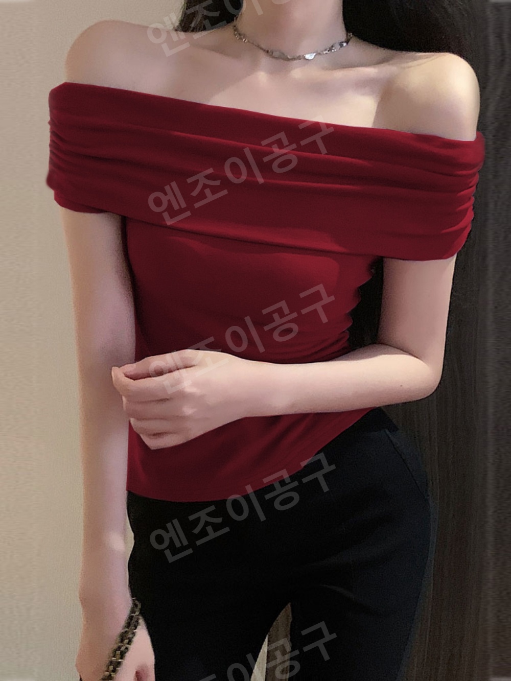 미녀와 순정남 20화 장수연 이일화 오프숄더 티셔츠 y2k 힙한 의상 옷 패션 - 상세 이미지 3