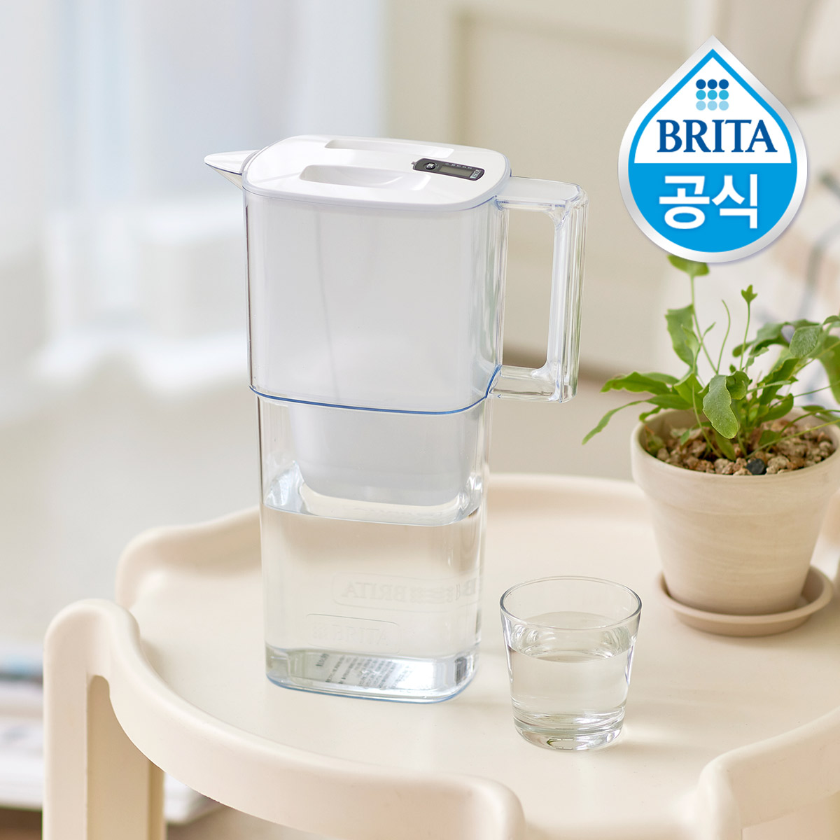 브리타 정수기 리켈리 2.2L 화이트+기본필터 1입 상세 이미지 2