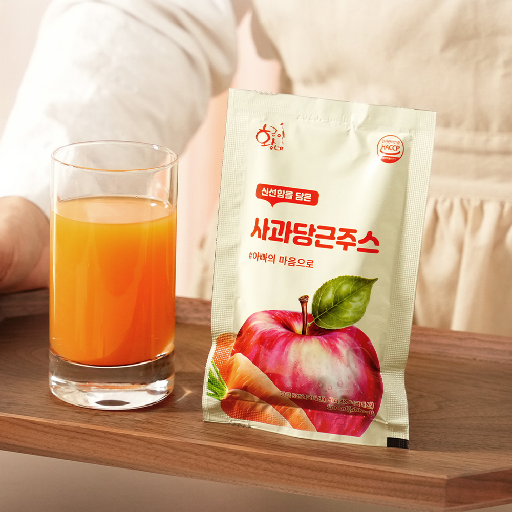 사과당근주스 제주당근 CA 주스 100ml 30포 - 상세 이미지 2