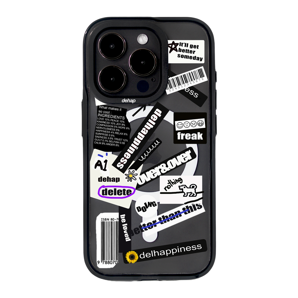 아이폰 맥세이프케이스 아이폰16 프로 케이스 블랙 라벨