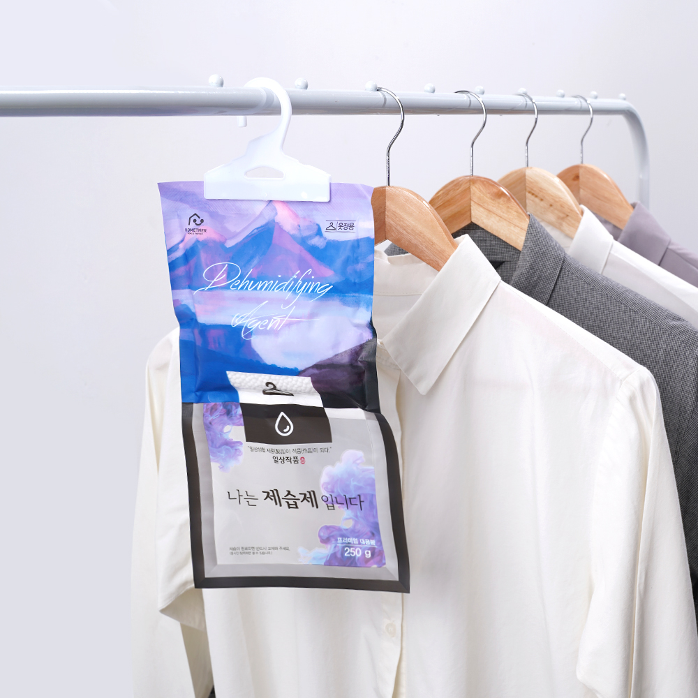 홈트너 제습제 옷장제습제 습기제거제 옷걸이형 250g, 10개