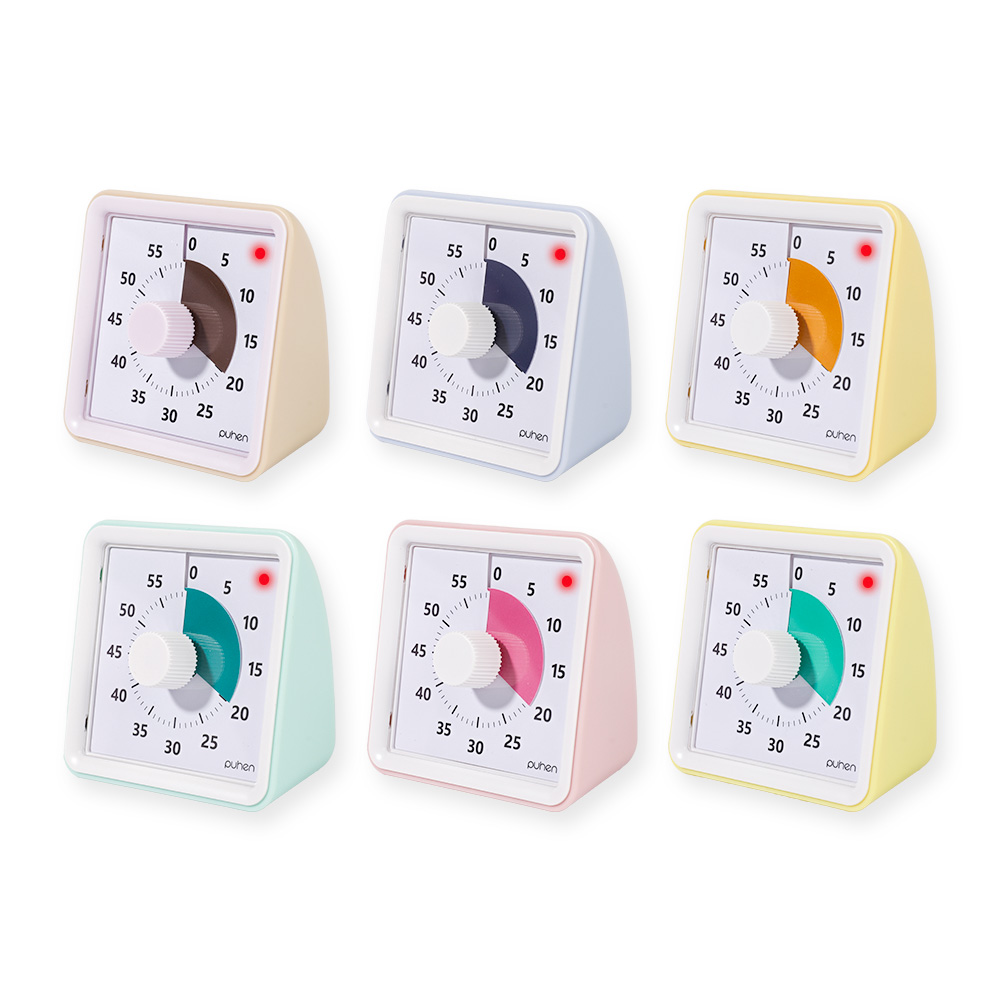 [4세대] 퓨핸 무소음 구글타이머 뽀모도로타이머 시계 타임타이머 6칼라