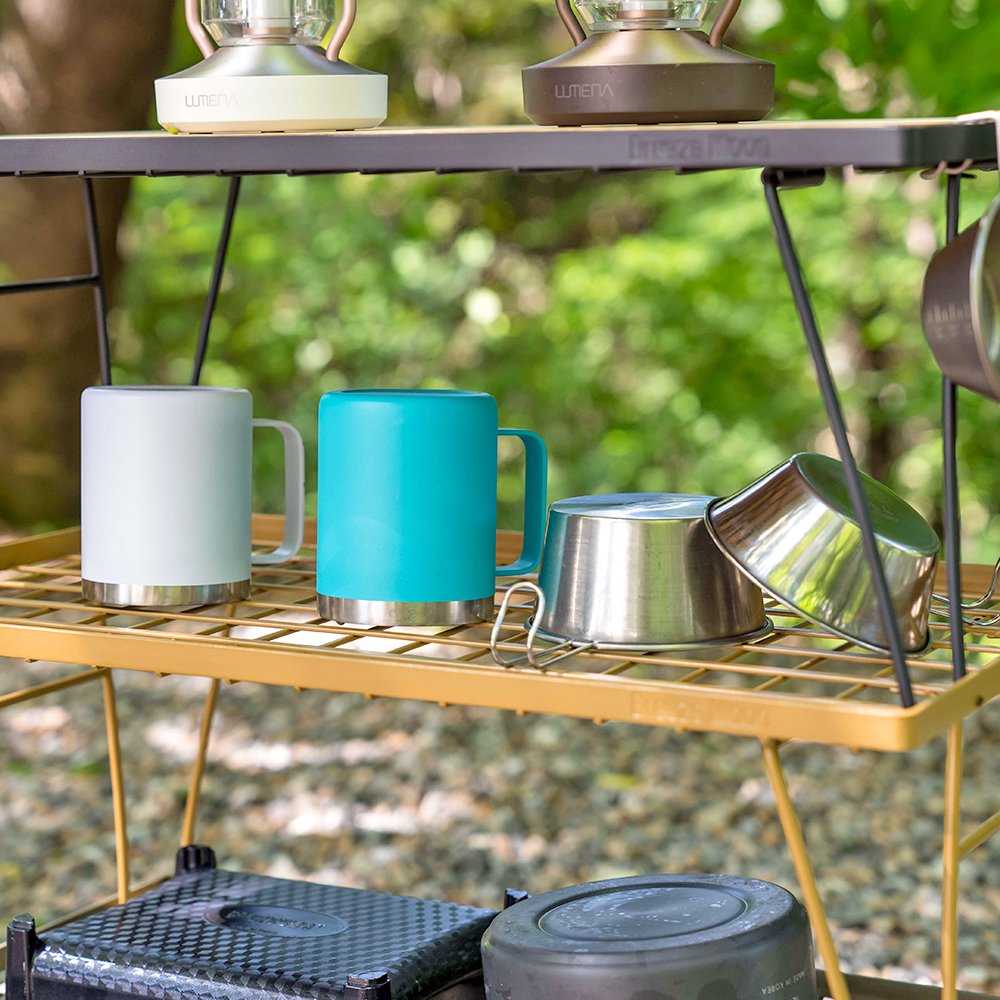 브리즈문 캠핑 접이식 테이블 쉘프 쿨러 난로 선반 폴딩 팬히터 필드랙