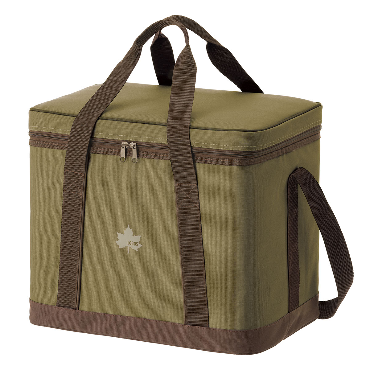 로고스 항균 보냉백 소프트쿨러 25L, 카키베이직