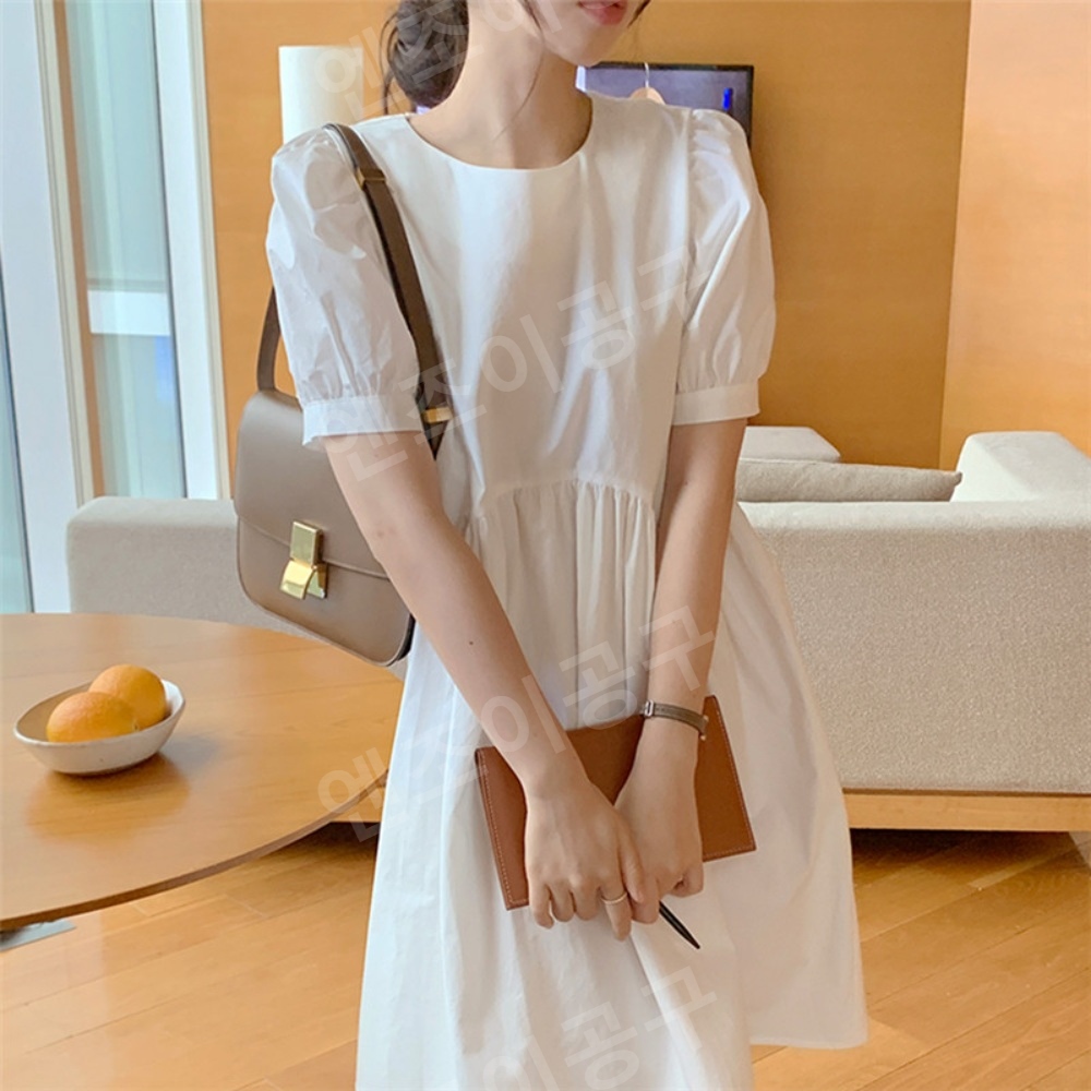라디오스타 868화 장도연 화이트 원피스 A라인 스퀘어넥 의상 옷 패션 - 상세 이미지 4