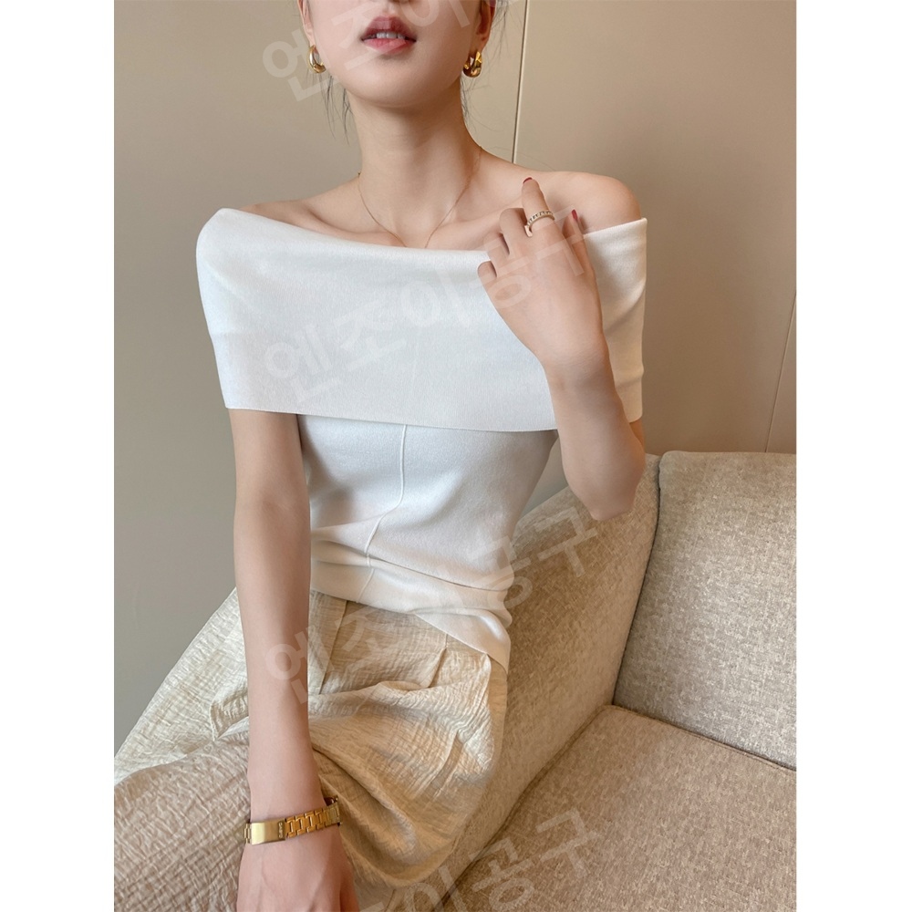 미녀와 순정남 20화 장수연 이일화 오프숄더 티셔츠 섹시 슬림 의상 옷 패션 - 상세 이미지 3