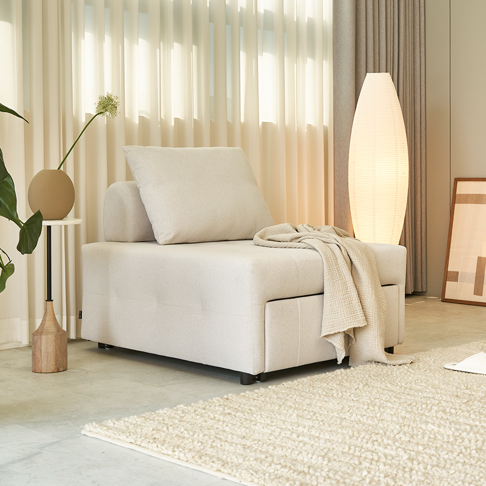 페다 큐브 아쿠아텍스 패브릭 확장형 침대 소파베드