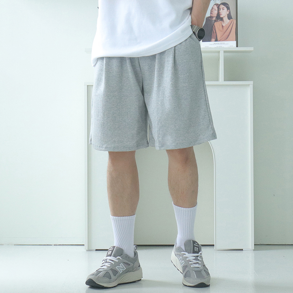 1+1 남자 버뮤다팬츠 밴딩 5부 여름 남자 면 반바지 - 상세 이미지 2