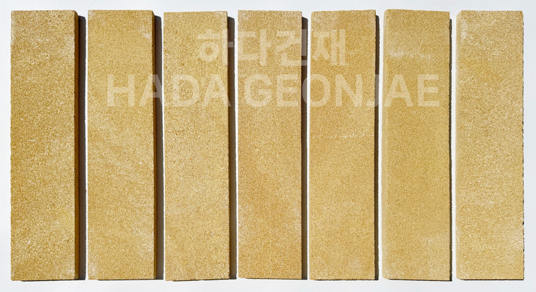 라임스톤 300x70x15T 평스톤 옐로우 / 하다건재 천연석타일