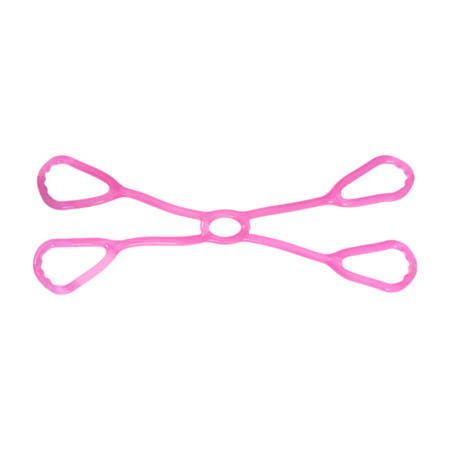 아이워너 젤리튜브 크로스 핑크 TPR 스트레칭 워밍업 근력강화 관절이완운동 고탄력