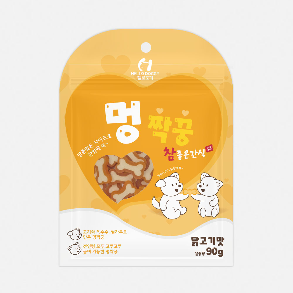 헬로도기 멍짝꿍 강아지훈련용간식 노즈워크간식 닭고기, 90g, 1개 - 상품 이미지