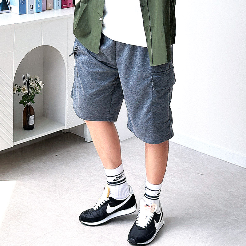 남자 버뮤다팬츠 와이드반바지 남성반바지 카고반바지 - 상세 이미지 4