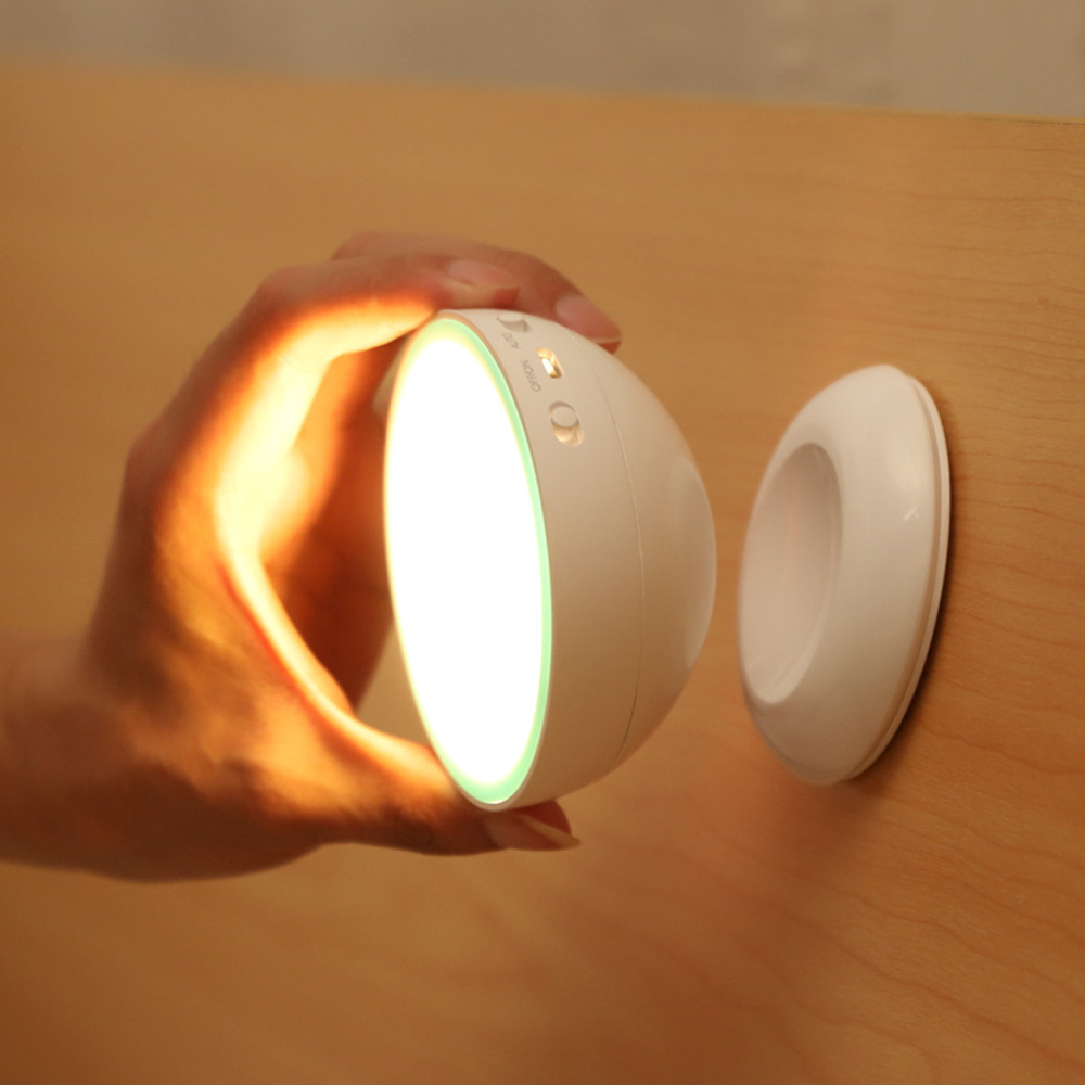루밍 360도 회전형 LED 센서등 원형 자석 현관 화장실 현관문 센서등 - 메인 이미지