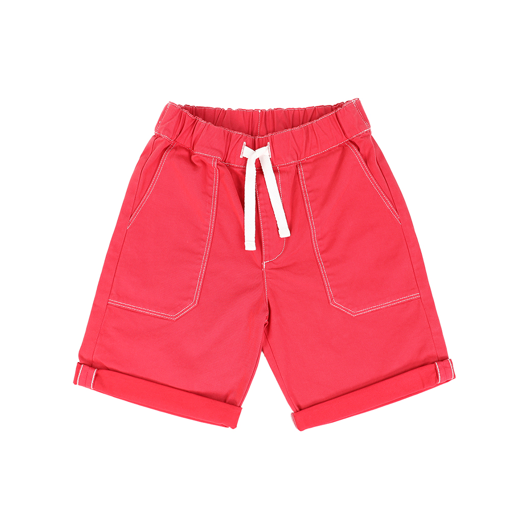 봉쁘앙 키즈 로고 패치 버뮤다 팬츠 S04BBEW00013 051A