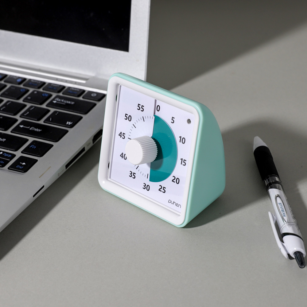 [4세대] 퓨핸 무소음 구글타이머 뽀모도로타이머 시계 타임타이머 6칼라