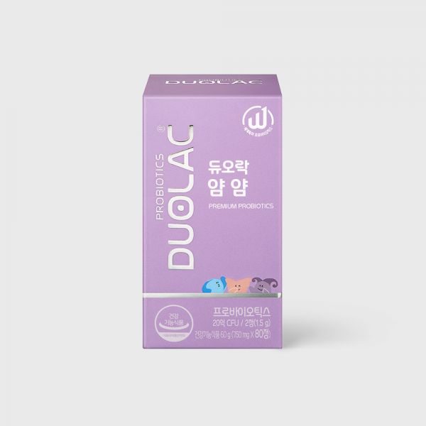 듀오락 얌얌 80정, 1개 : 올백샵