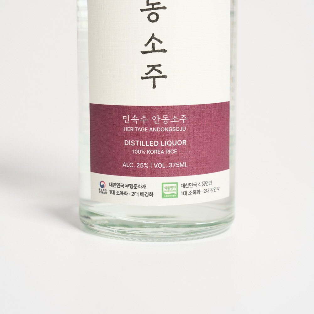 조옥화 안동소주 25도 375ml 민속주 김연박 명인 (케이스 포함) - 상세 이미지 4