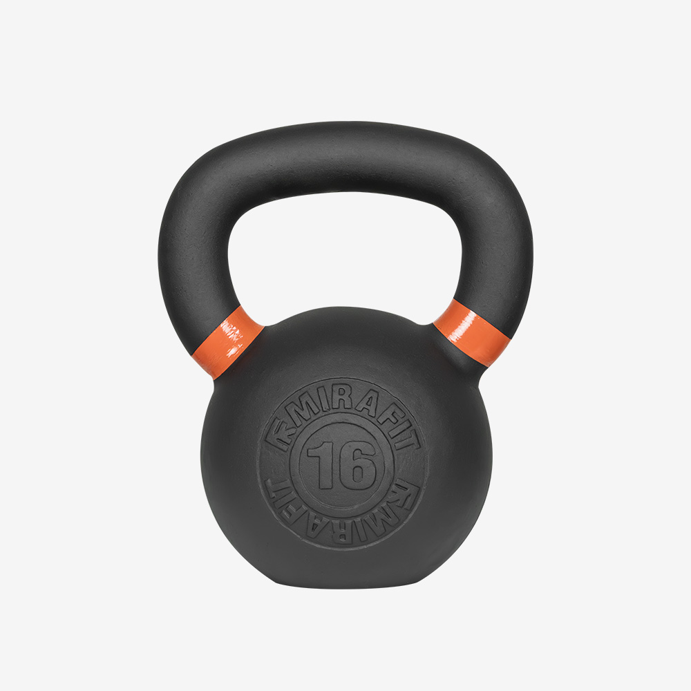 미라핏 블랙 케틀벨 크로스핏 홈트 전신운동 16kg, 1개 - 상세 이미지 2