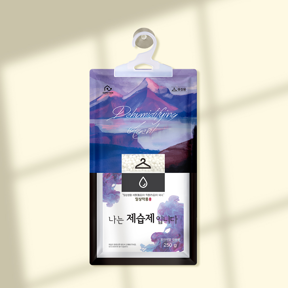 홈트너 제습제 옷장제습제 습기제거제 옷걸이형 250g, 10개
