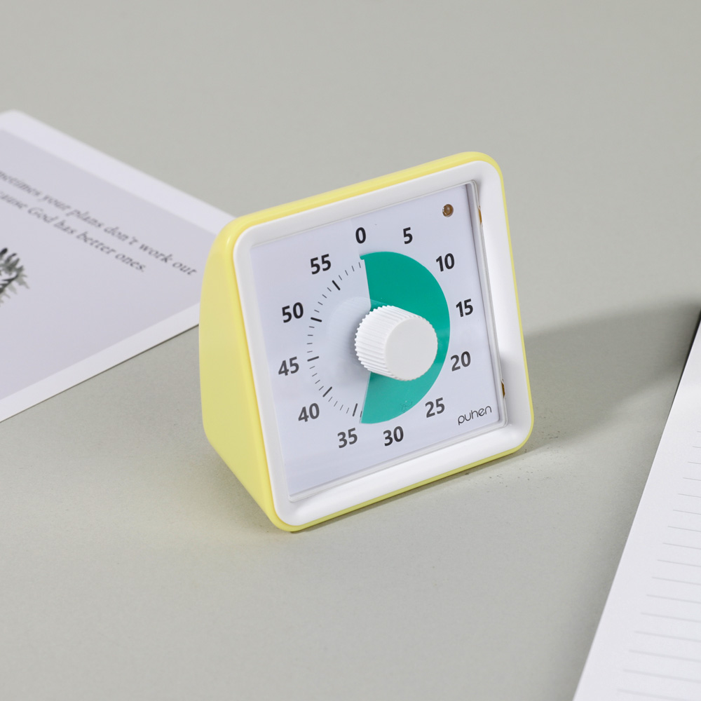 [4세대] 퓨핸 무소음 구글타이머 뽀모도로타이머 시계 타임타이머 6칼라
