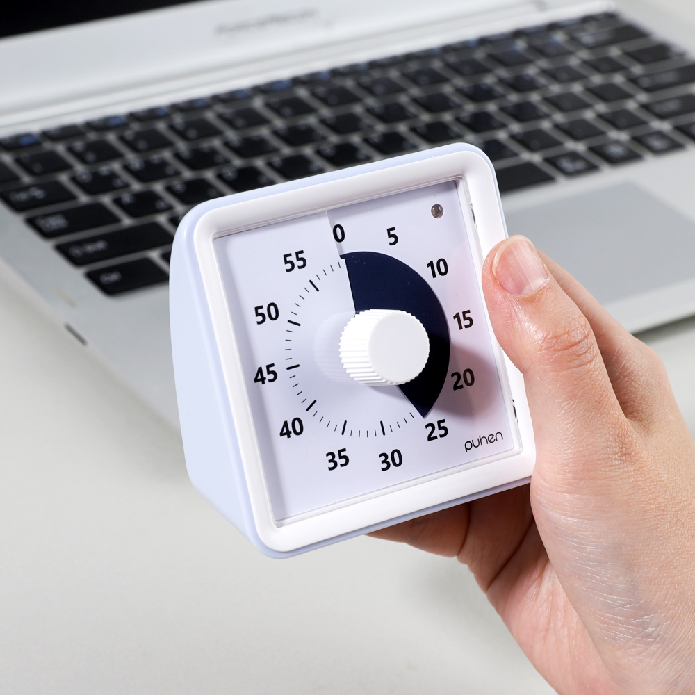 [4세대] 퓨핸 무소음 구글타이머 뽀모도로타이머 시계 타임타이머 6칼라