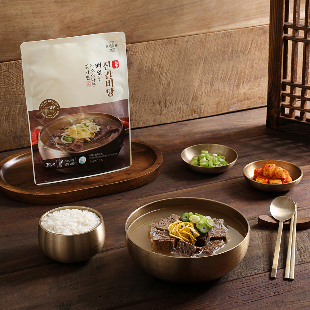 김가연 순살 갈비탕 700g 실온 뼈없는 소갈비탕 레토르트 간편식 8개 - 상세 이미지 4