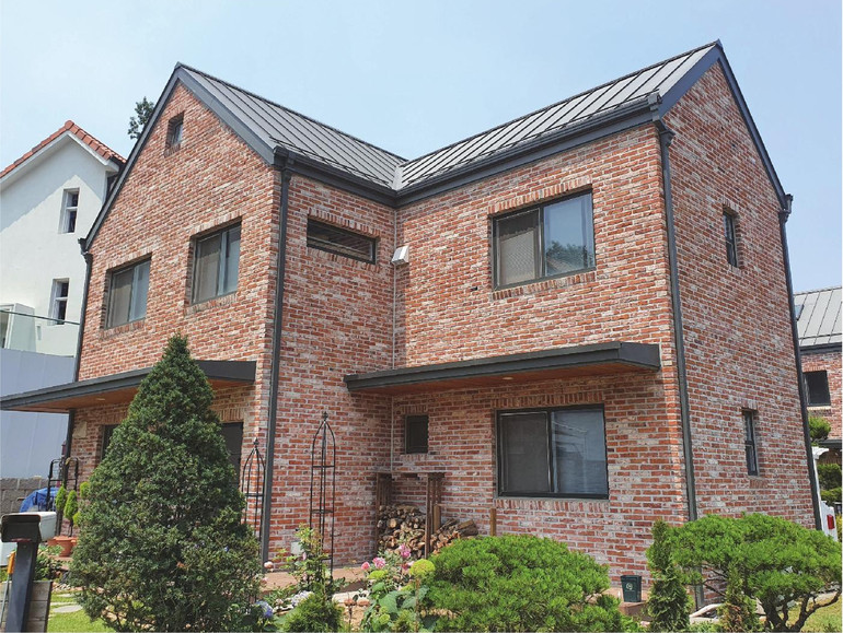 고벽돌타일 240x55x23T 적고벽돌타일 / 하다건재 파벽돌