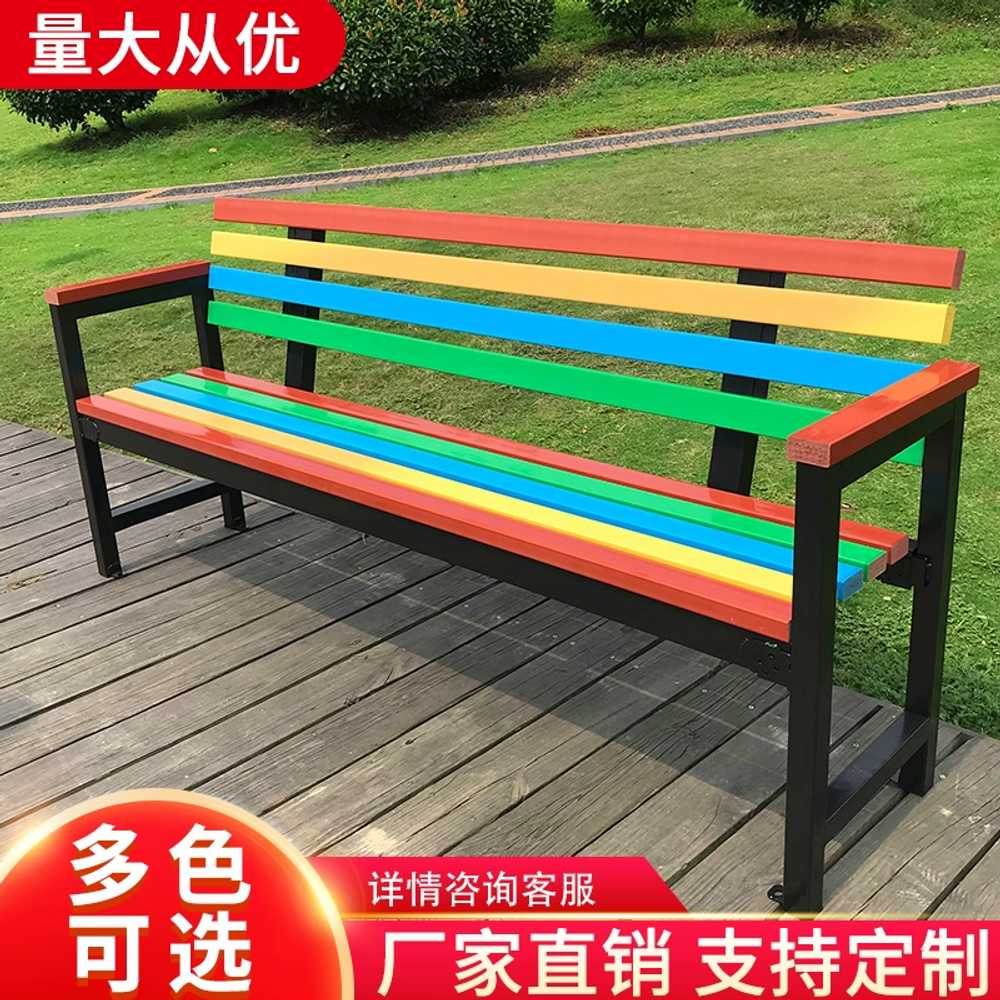 정원 벤치 등받이 카페 광장 야외 관공서 휴게실 100x40x85 - 상세 이미지 5