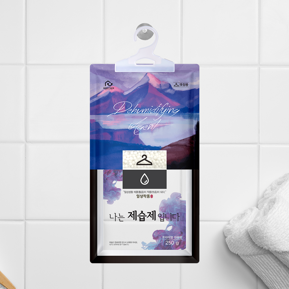 홈트너 제습제 옷장제습제 습기제거제 옷걸이형 250g, 10개