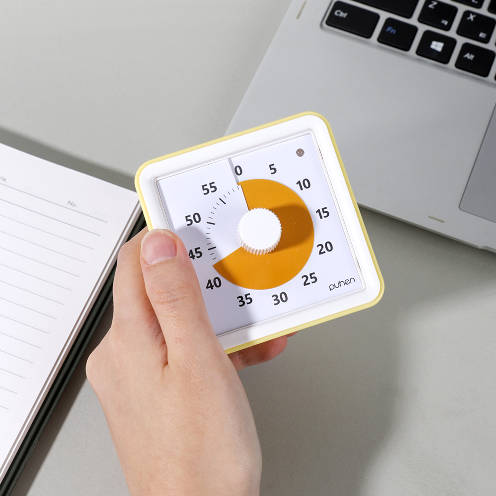 [4세대] 퓨핸 무소음 구글타이머 뽀모도로타이머 시계 타임타이머 6칼라