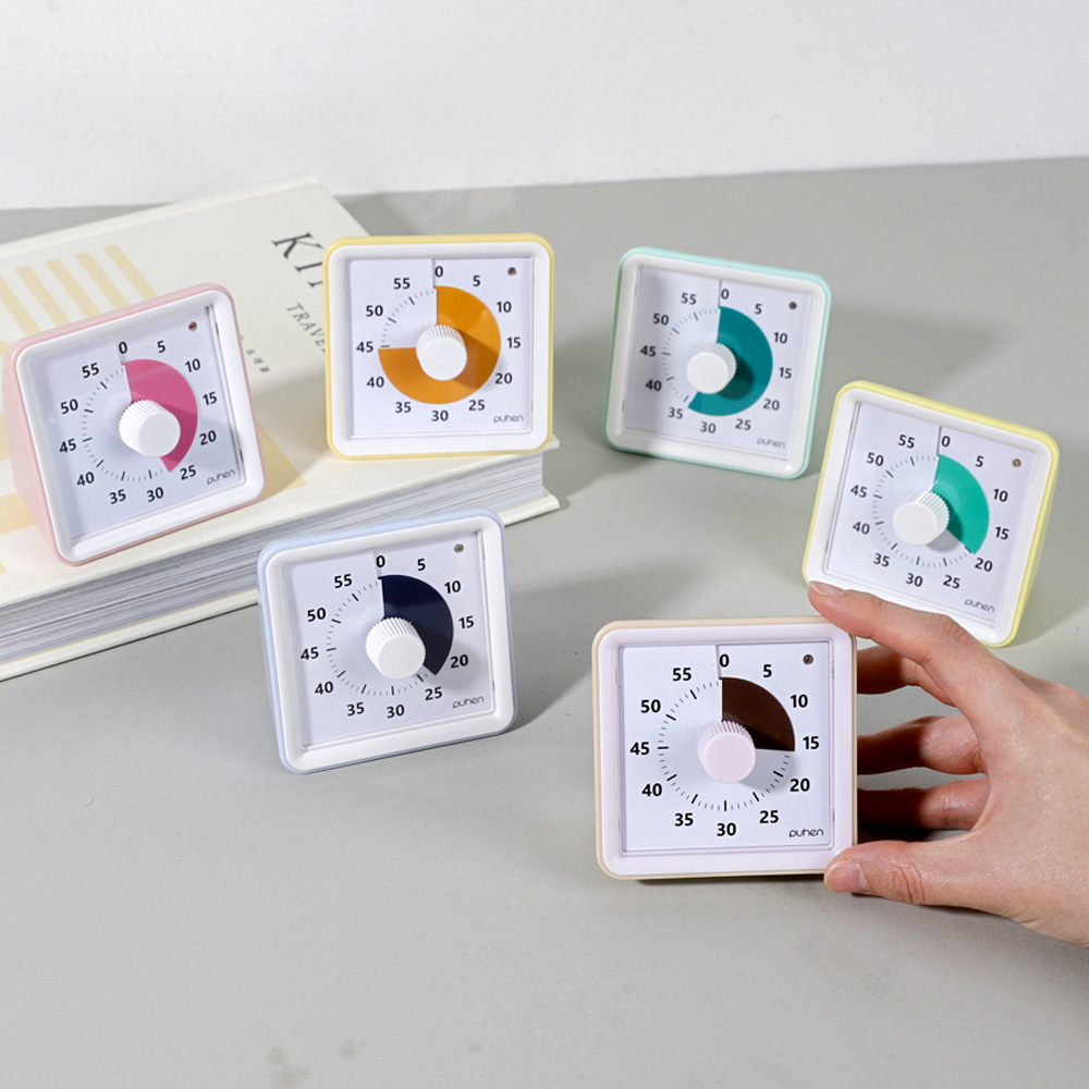 [4세대] 퓨핸 무소음 구글타이머 뽀모도로타이머 시계 타임타이머 6칼라