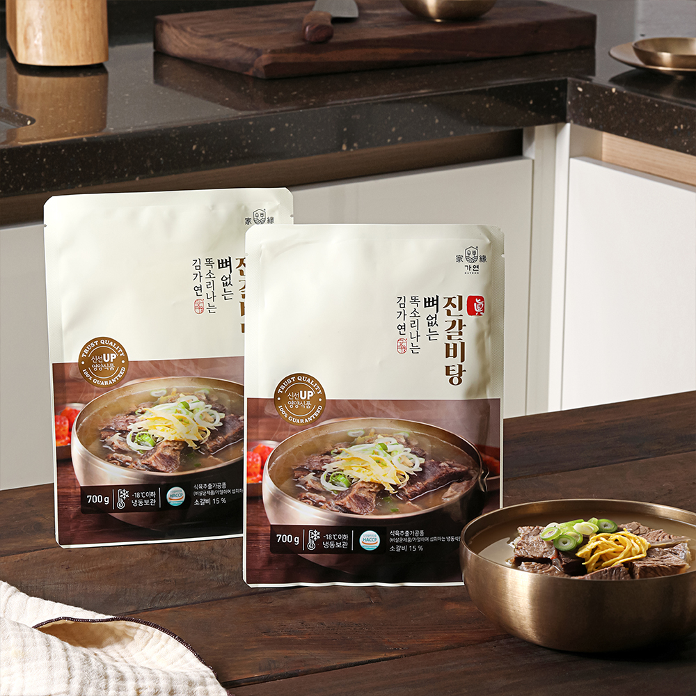 김가연 순살 갈비탕 700g 실온 뼈없는 소갈비탕 레토르트 간편식 8개 - 상세 이미지 5