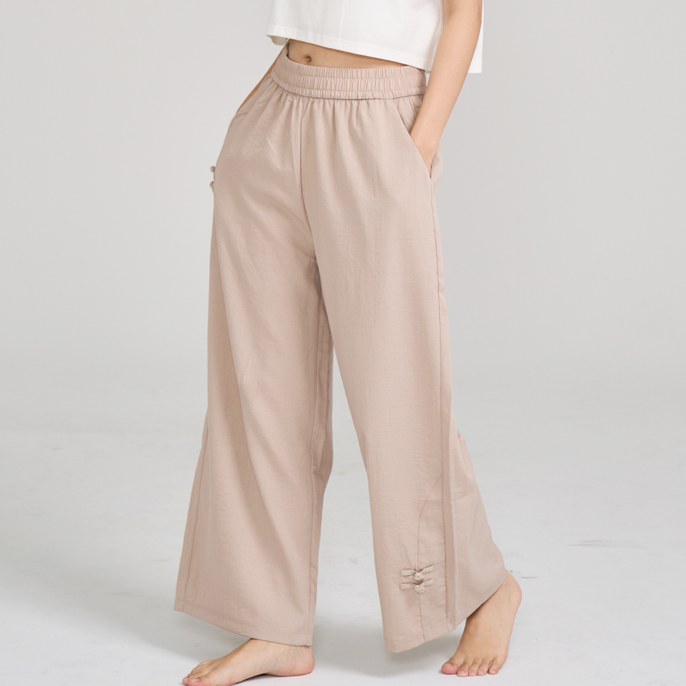 에이원 찰랑찰랑 매듭포인트 9부 와이드 팬츠 115 - 상세 이미지 2