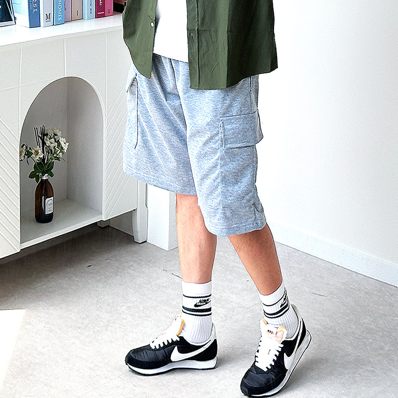 남자 버뮤다팬츠 와이드반바지 남성반바지 카고반바지 - 상품 이미지