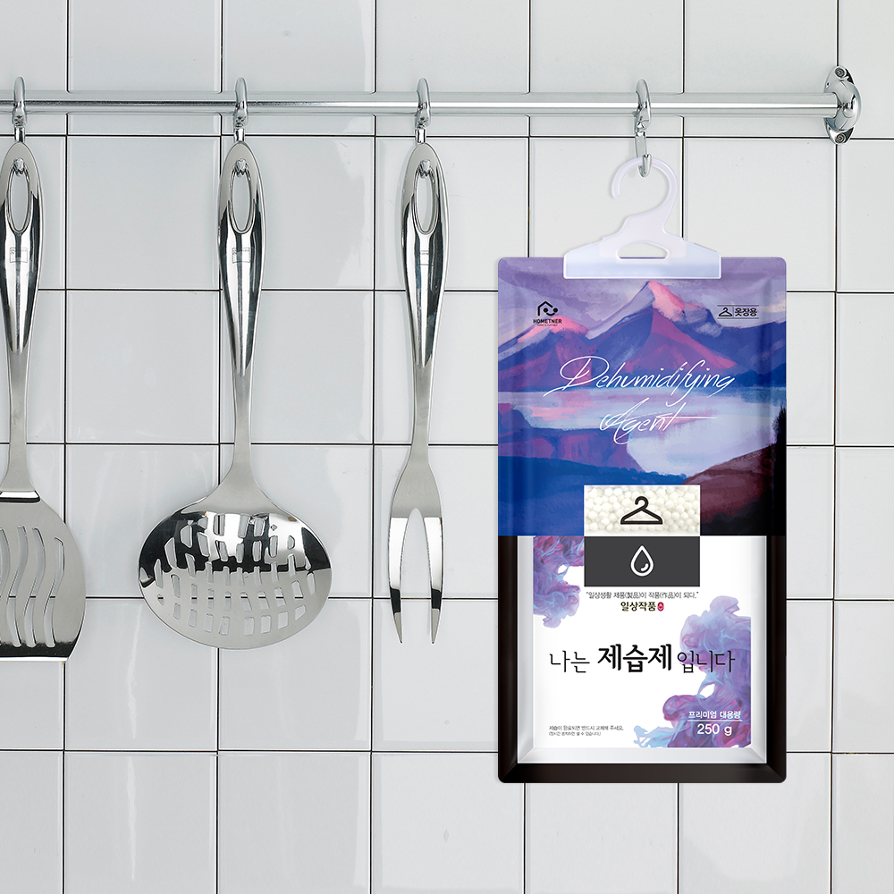 홈트너 제습제 옷장제습제 습기제거제 옷걸이형 250g, 10개