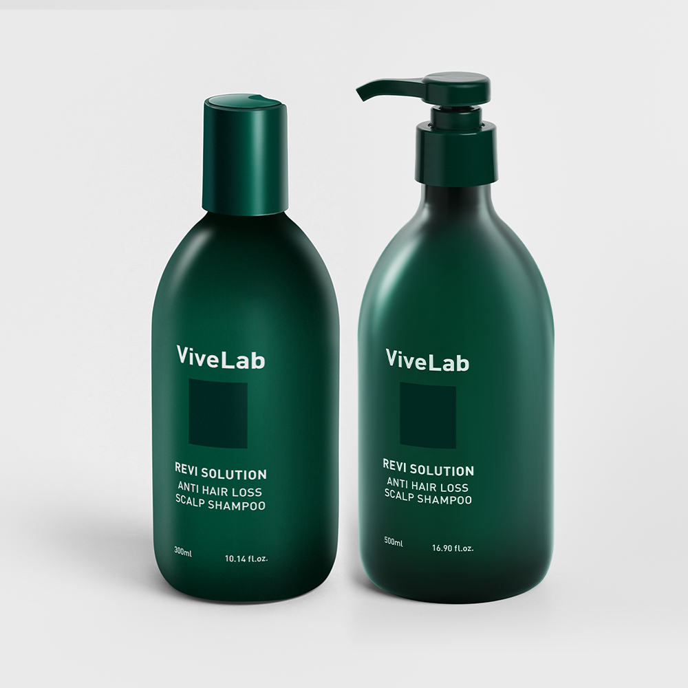 바이브랩 4주 솔루션 탈모 완화 초록 탈모샴푸 SET (300ml+500ml) - 상품 이미지