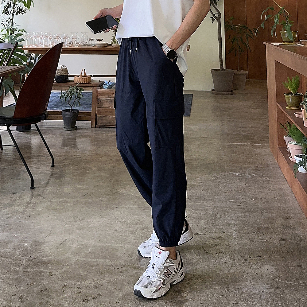 남자 바지 아이스 카고 조거 팬츠 남자냉장고바지 - 상세 이미지 4