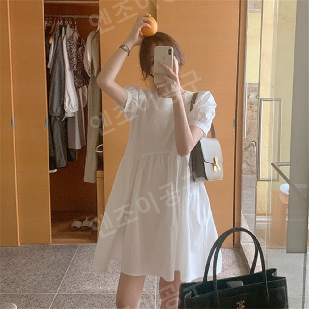 라디오스타 868화 장도연 화이트 원피스 A라인 스퀘어넥 의상 옷 패션 - 상세 이미지 2