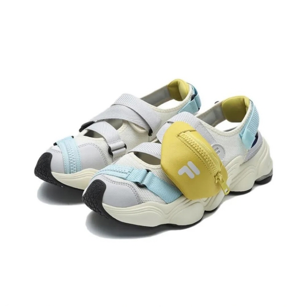 FILA 휠라 퓨전 파우치 샌들 우먼스 썸머 옐로우 - 상세 이미지 5