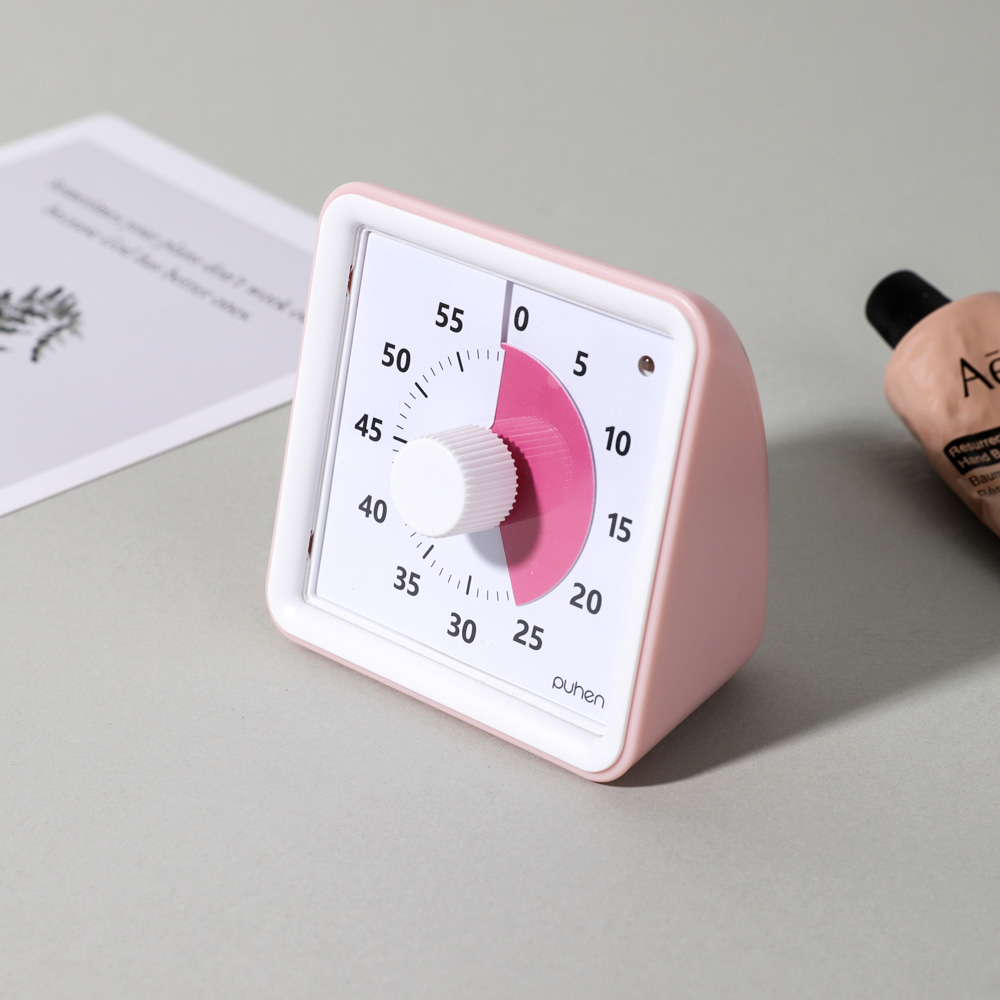 [4세대] 퓨핸 무소음 구글타이머 뽀모도로타이머 시계 타임타이머 6칼라