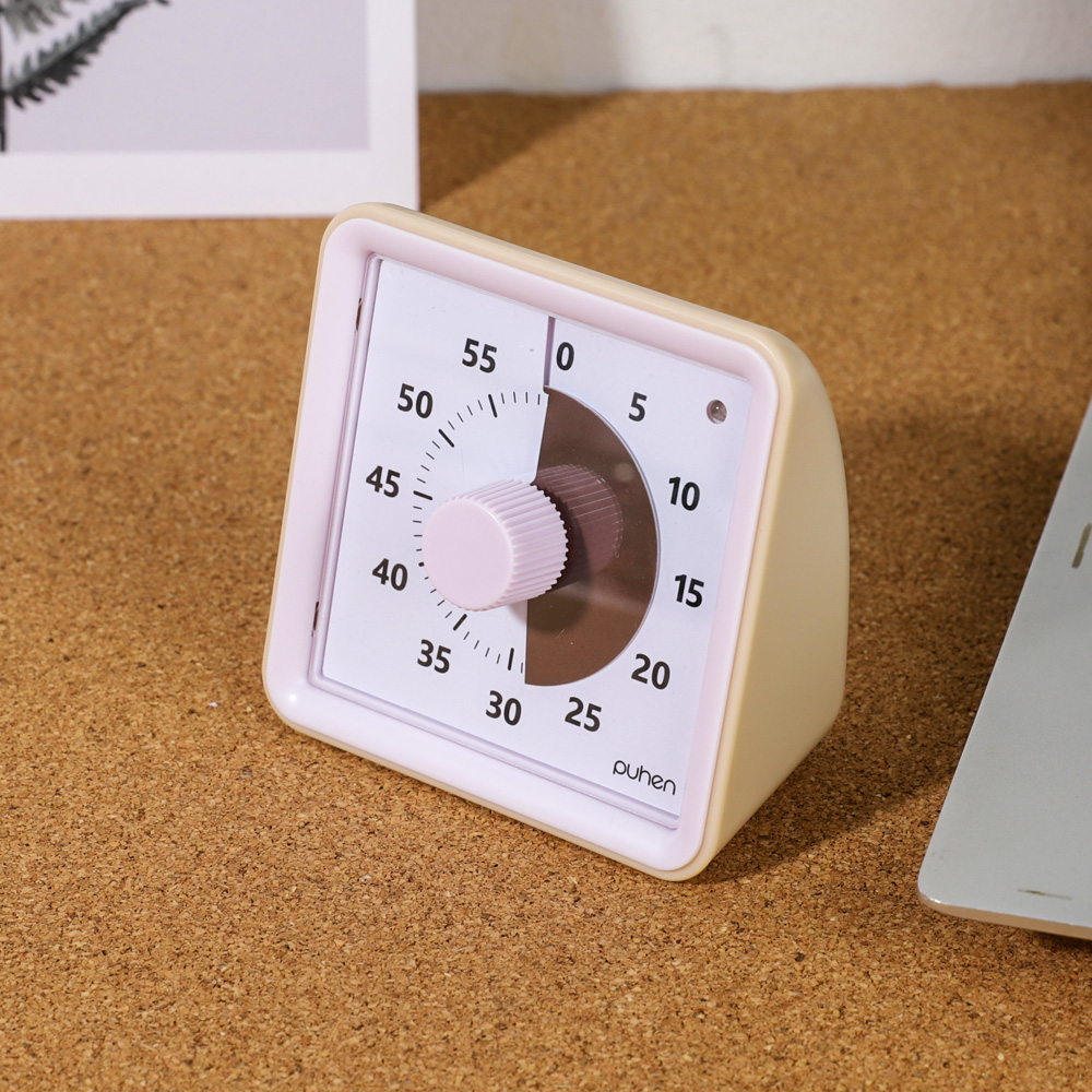 [4세대] 퓨핸 무소음 구글타이머 뽀모도로타이머 시계 타임타이머 6칼라