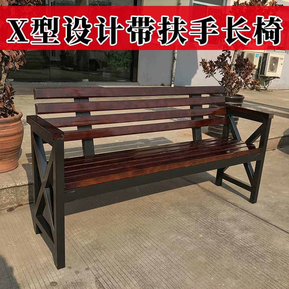 정원 벤치 등받이 카페 광장 야외 관공서 휴게실 100x40x85 - 상세 이미지 4