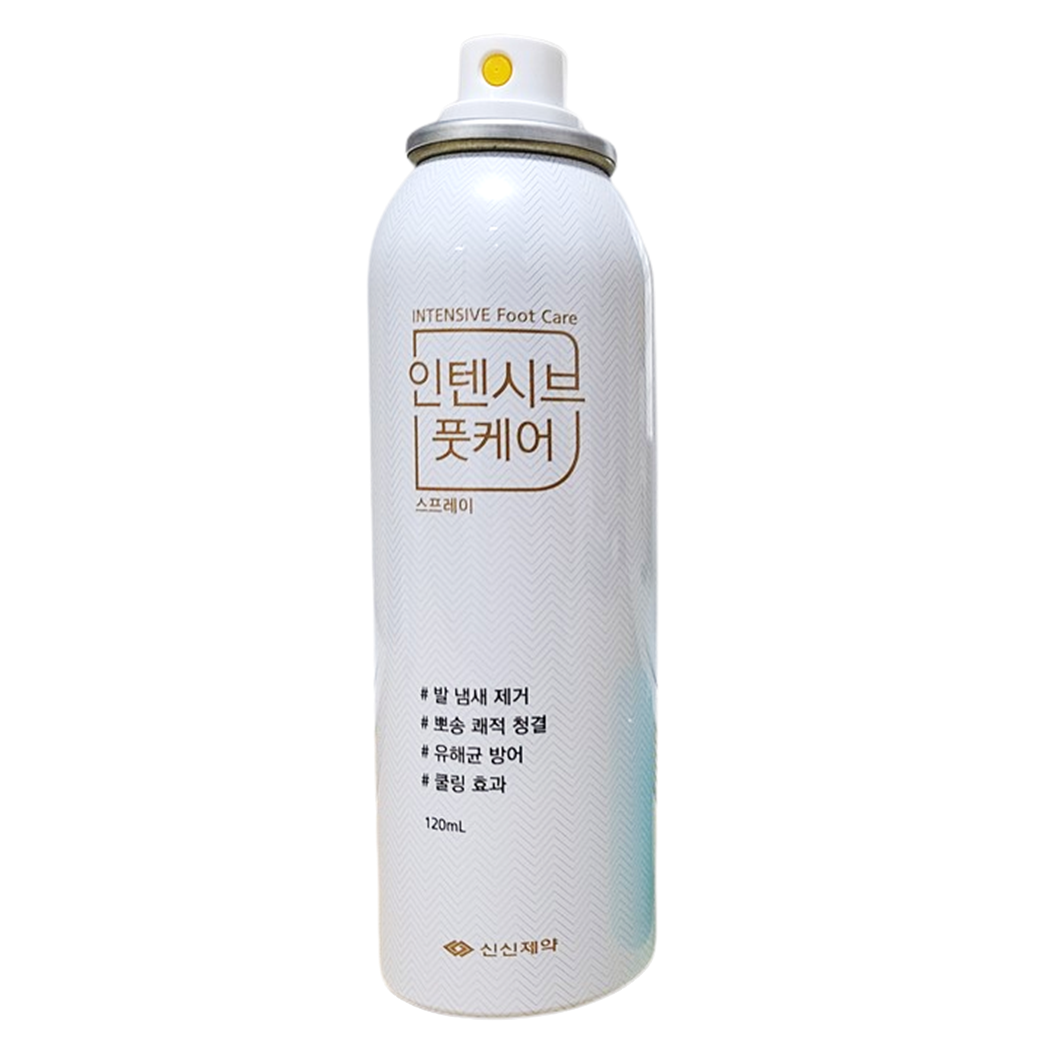 신신제약 인텐시브 풋케어 120ml 발냄새 제거 스프레이 제거제 발바닥 발가락 발땀 - 상세 이미지 3